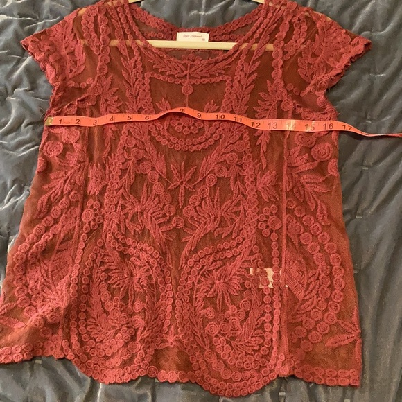Embroidered Lacey Top - Picture 6 of 7